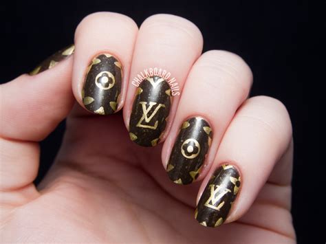 designer louis vuitton nail art.